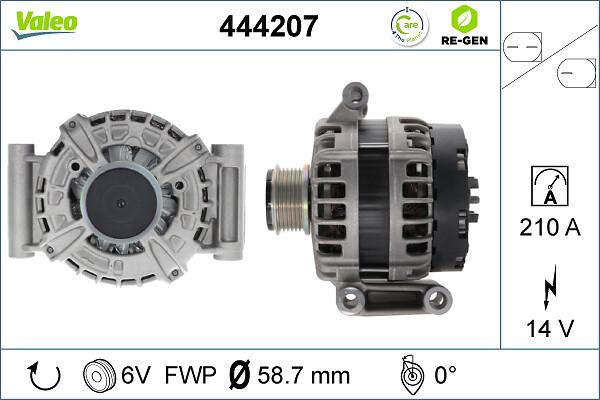 VALEO 444207 - Alternatore www.autoricambi360.it