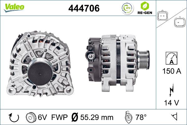 VALEO 444706 - Alternatore www.autoricambi360.it