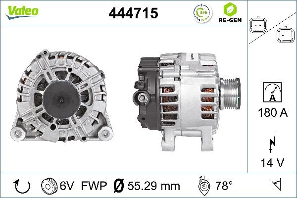 VALEO 444715 - Alternatore www.autoricambi360.it