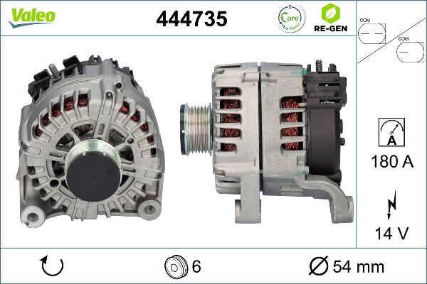 VALEO 444735 - Alternatore www.autoricambi360.it