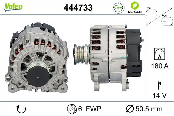 VALEO 444733 - Alternatore www.autoricambi360.it