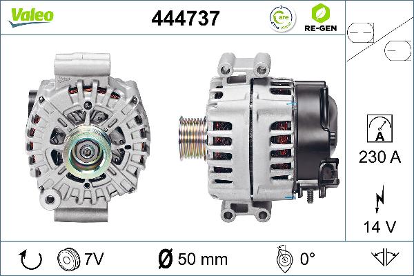 VALEO 444737 - Alternatore www.autoricambi360.it
