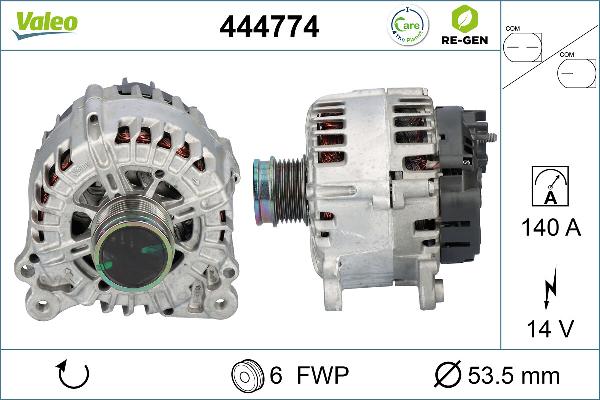 VALEO 444774 - Alternatore www.autoricambi360.it