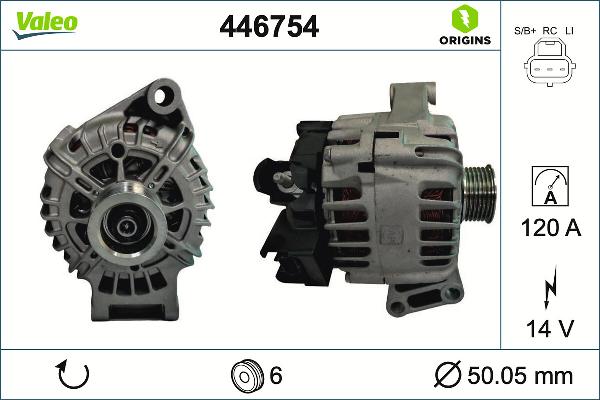 VALEO 446754 - Alternatore www.autoricambi360.it