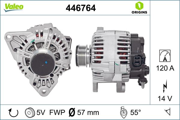 VALEO 446764 - Alternatore www.autoricambi360.it