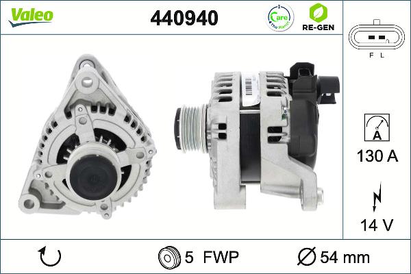VALEO 440940 - Alternatore www.autoricambi360.it