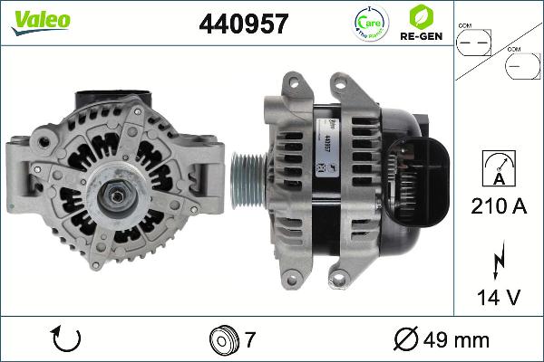 VALEO 440957 - Alternatore www.autoricambi360.it