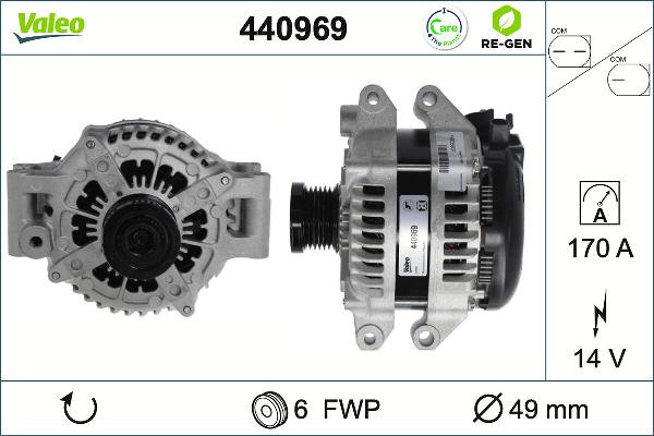 VALEO 440969 - Alternatore www.autoricambi360.it