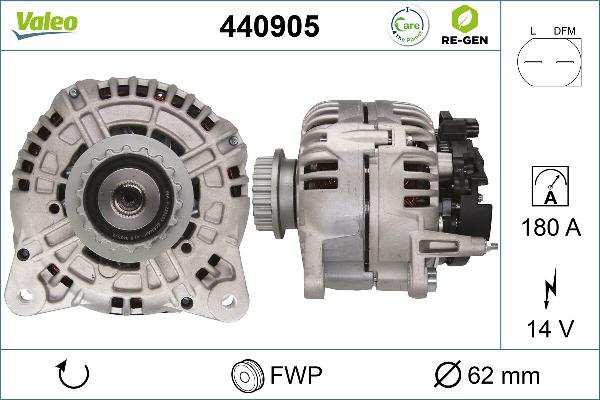 VALEO 440905 - Alternatore www.autoricambi360.it