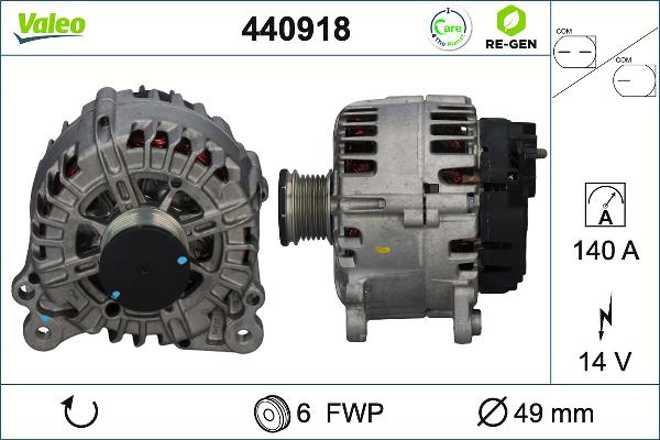 VALEO 440918 - Alternatore www.autoricambi360.it