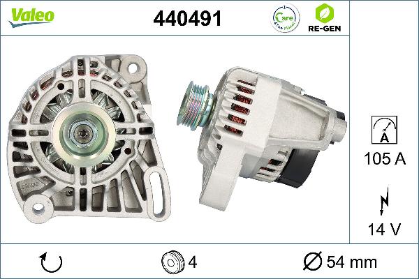 VALEO 440491 - Alternatore www.autoricambi360.it