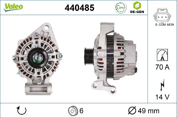 VALEO 440485 - Alternatore www.autoricambi360.it
