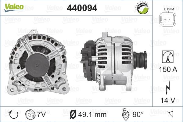 VALEO 440094 - Alternatore www.autoricambi360.it