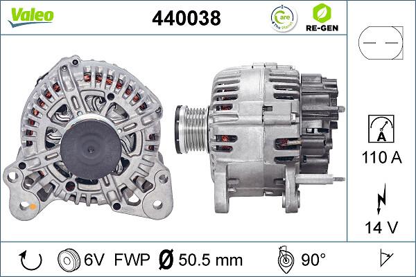 VALEO 440038 - Alternatore www.autoricambi360.it