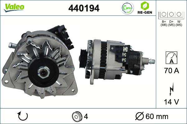 VALEO 440194 - Alternatore www.autoricambi360.it