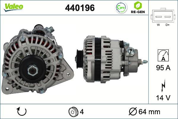 VALEO 440196 - Alternatore www.autoricambi360.it