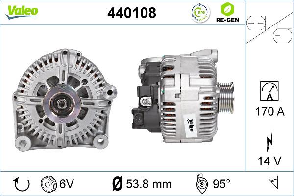 VALEO 440108 - Alternatore www.autoricambi360.it