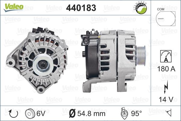 VALEO 440183 - Alternatore www.autoricambi360.it
