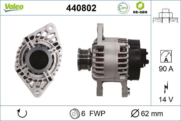 VALEO 440802 - Alternatore www.autoricambi360.it