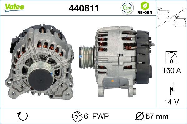 VALEO 440811 - Alternatore www.autoricambi360.it