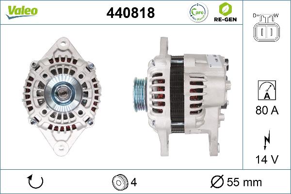 VALEO 440818 - Alternatore www.autoricambi360.it