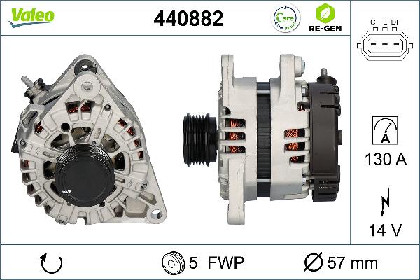 VALEO 440882 - Alternatore www.autoricambi360.it
