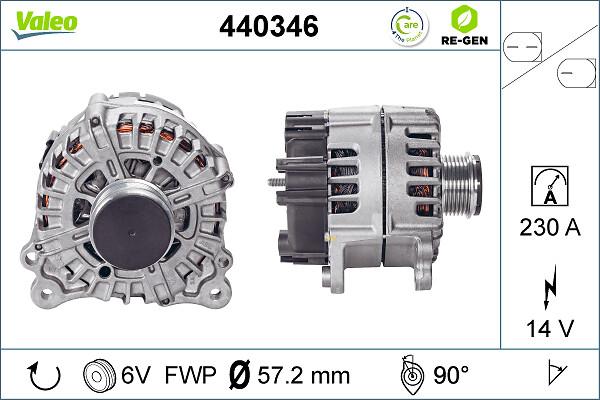 VALEO 440346 - Alternatore www.autoricambi360.it
