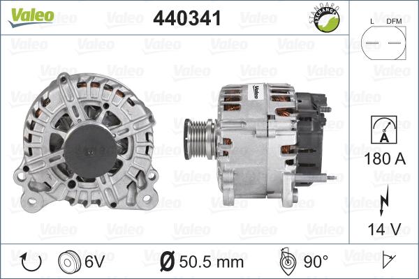 VALEO 440341 - Alternatore www.autoricambi360.it