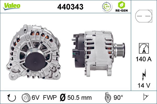 VALEO 440343 - Alternatore www.autoricambi360.it