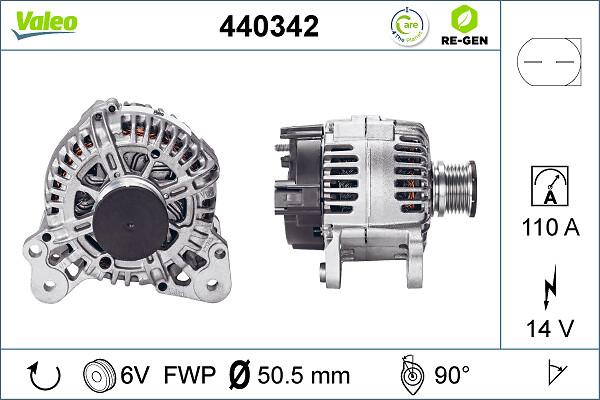VALEO 440342 - Alternatore www.autoricambi360.it