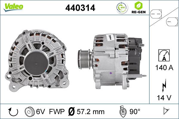 VALEO 440314 - Alternatore www.autoricambi360.it