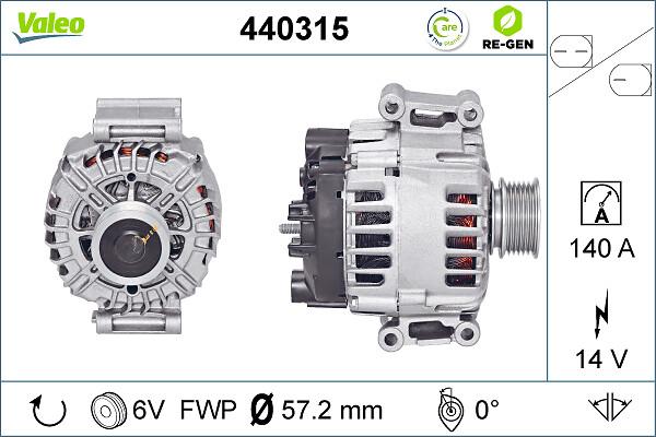 VALEO 440315 - Alternatore www.autoricambi360.it