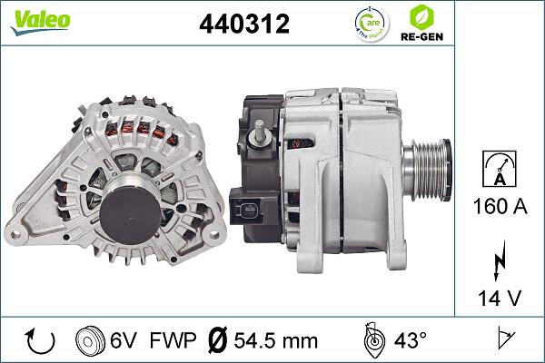 Valeo 440312 - Alternatore www.autoricambi360.it