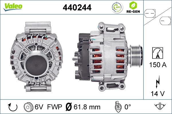 VALEO 440244 - Alternatore www.autoricambi360.it