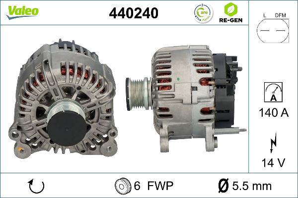 VALEO 440240 - Alternatore www.autoricambi360.it