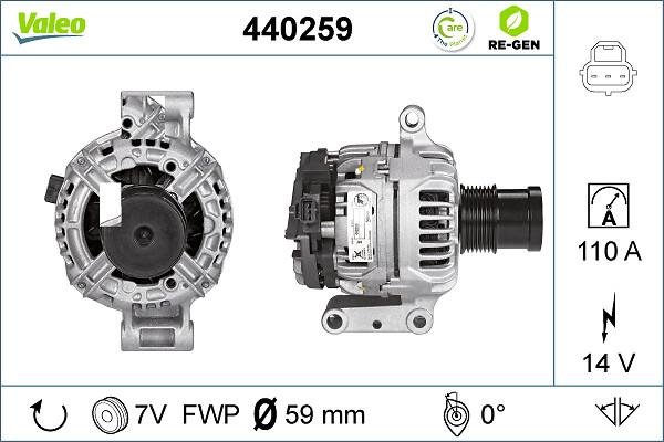 VALEO 440259 - Alternatore www.autoricambi360.it