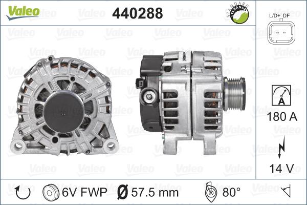 VALEO 440288 - Alternatore www.autoricambi360.it