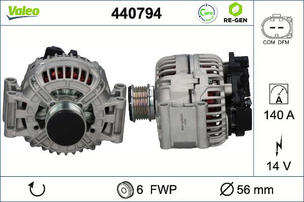 VALEO 440794 - Alternatore www.autoricambi360.it