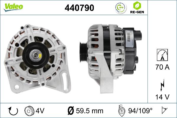 VALEO 440790 - Alternatore www.autoricambi360.it