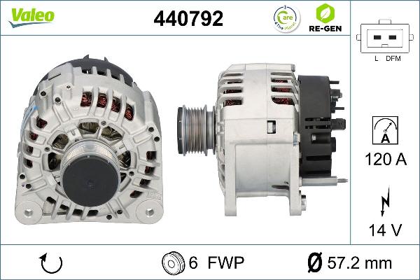 VALEO 440792 - Alternatore www.autoricambi360.it