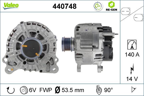 VALEO 440748 - Alternatore www.autoricambi360.it