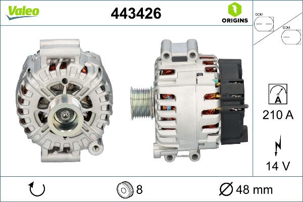 Valeo 443426 - Alternatore www.autoricambi360.it