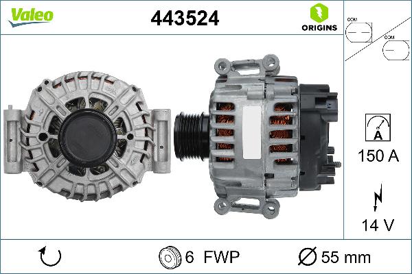 VALEO 443524 - Alternatore www.autoricambi360.it