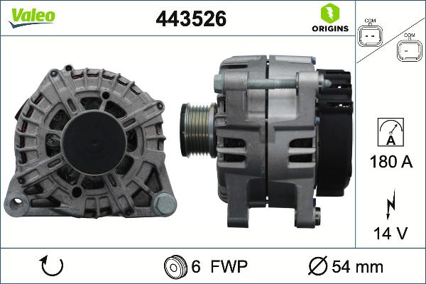 Valeo 443526 - Alternatore www.autoricambi360.it