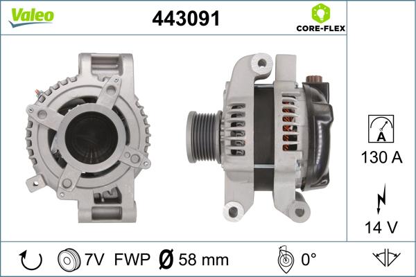 Valeo 443091 - Alternatore www.autoricambi360.it