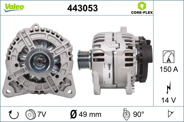 VALEO 443053 - Alternatore www.autoricambi360.it