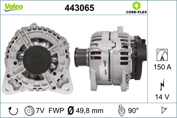 VALEO 443065 - Alternatore www.autoricambi360.it