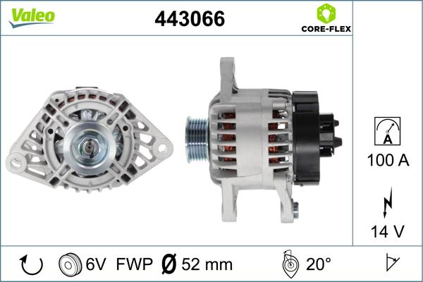 VALEO 443066 - Alternatore www.autoricambi360.it