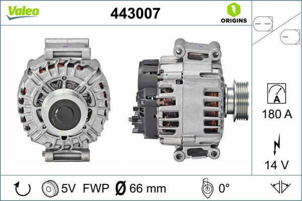 Valeo 443007 - Alternatore www.autoricambi360.it
