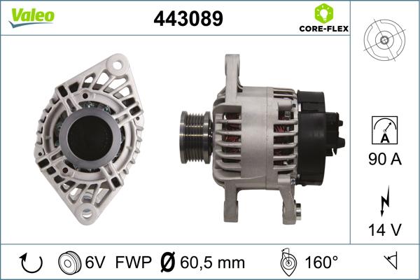 VALEO 443089 - Alternatore www.autoricambi360.it